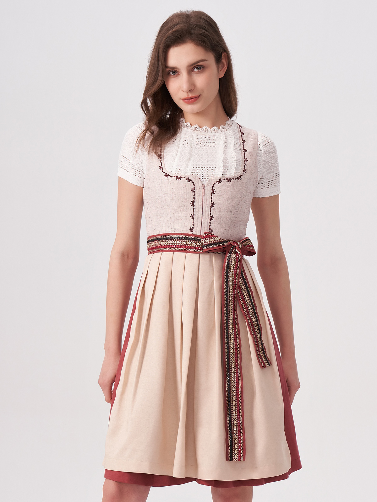 Elegante rosa Trachtenröcke