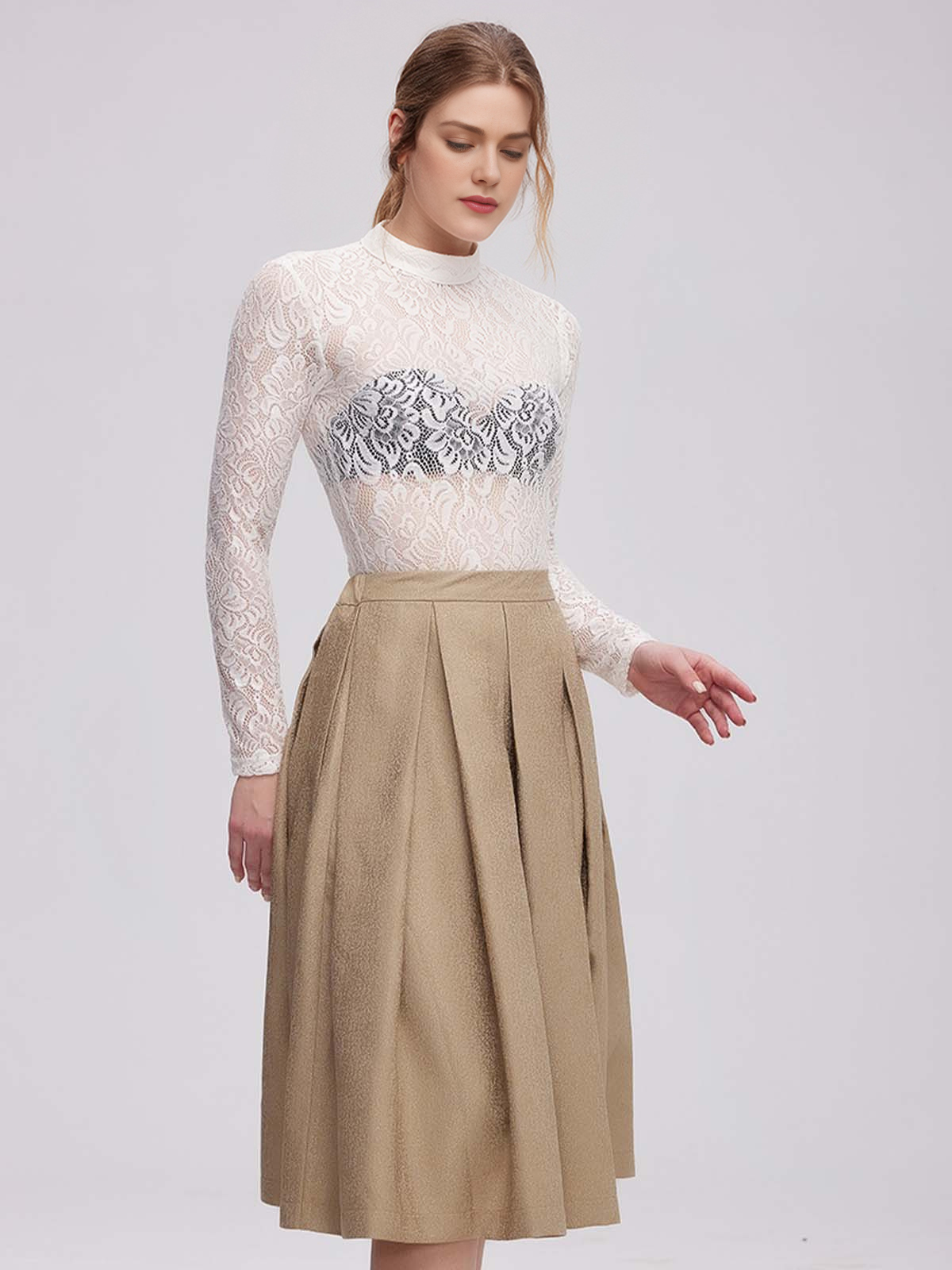 Dirndl Bluse in Weiß