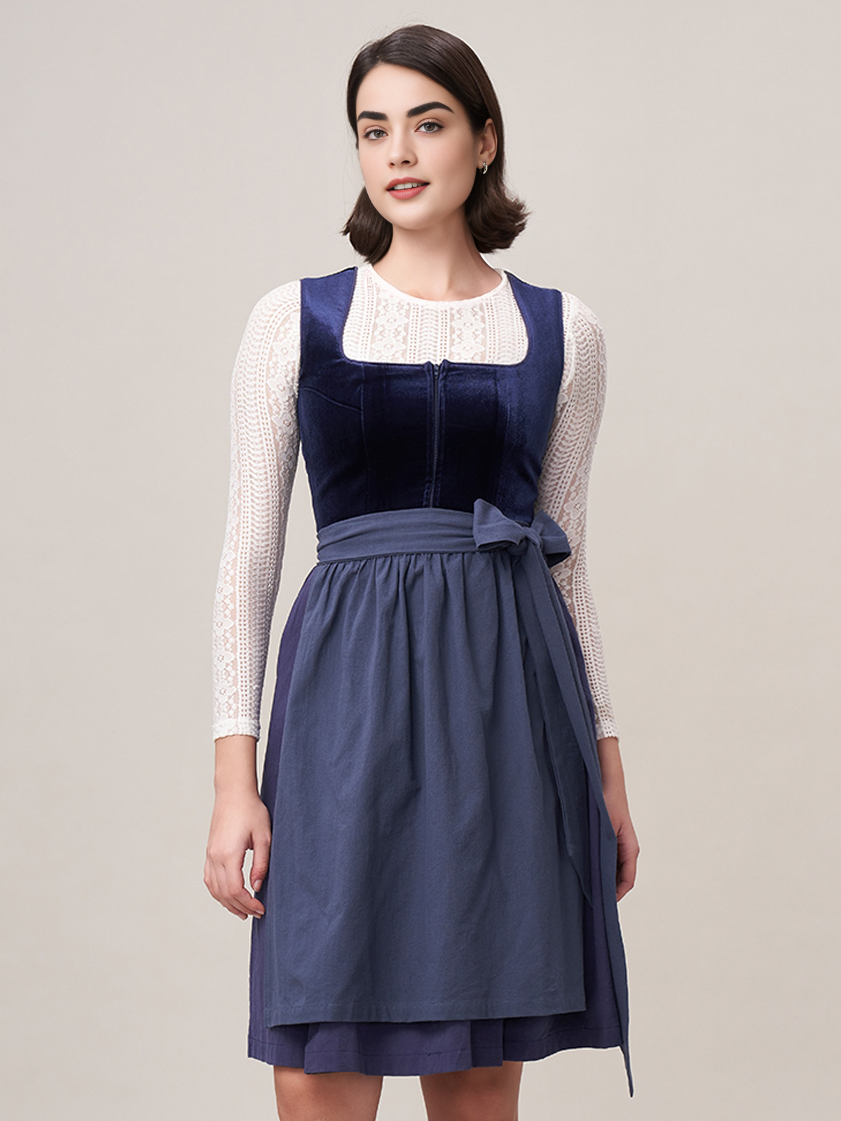 Dirndl Lila Samt