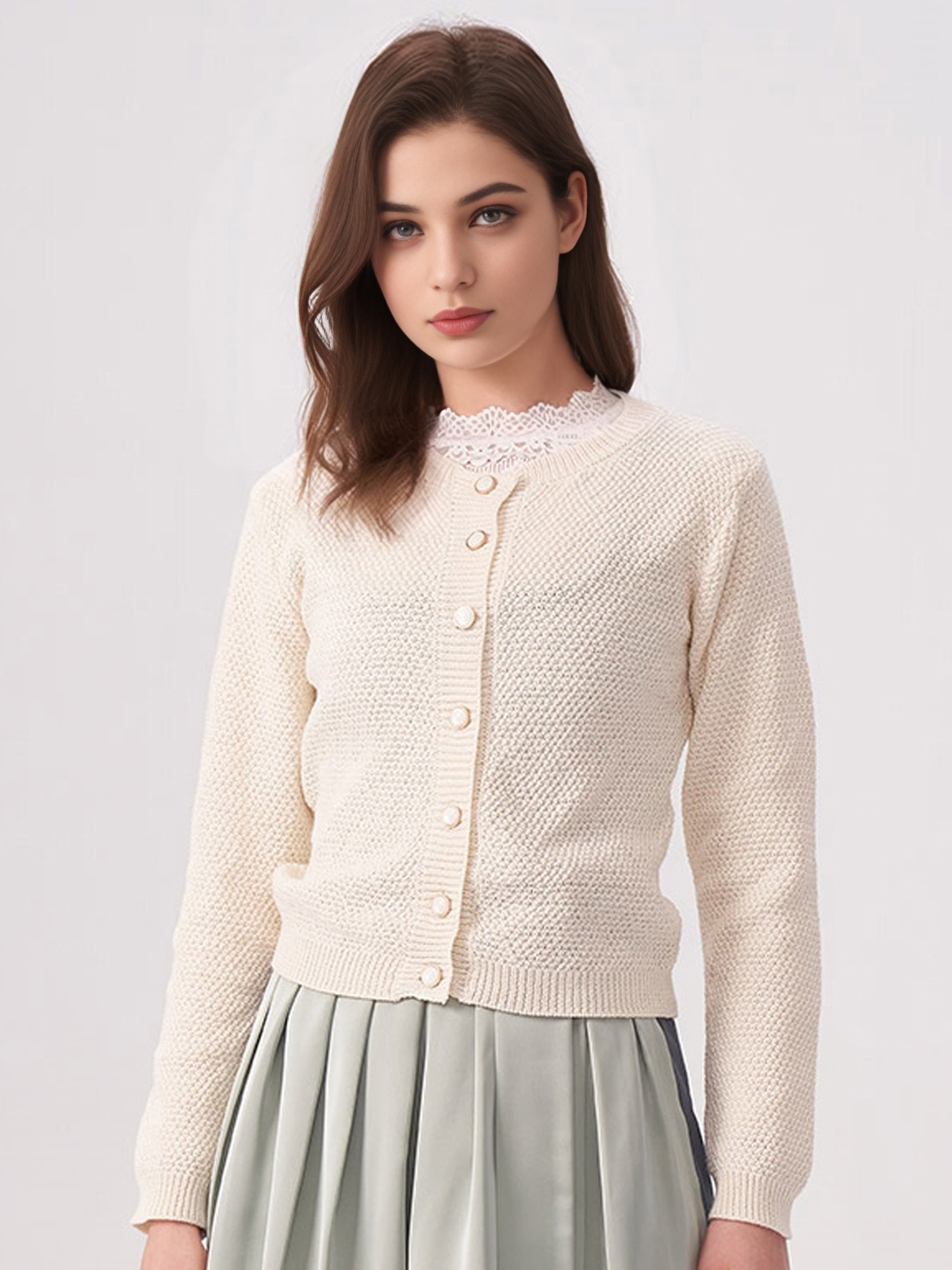 Samt Dirndl Beige – Eleganz und Tradition vereint