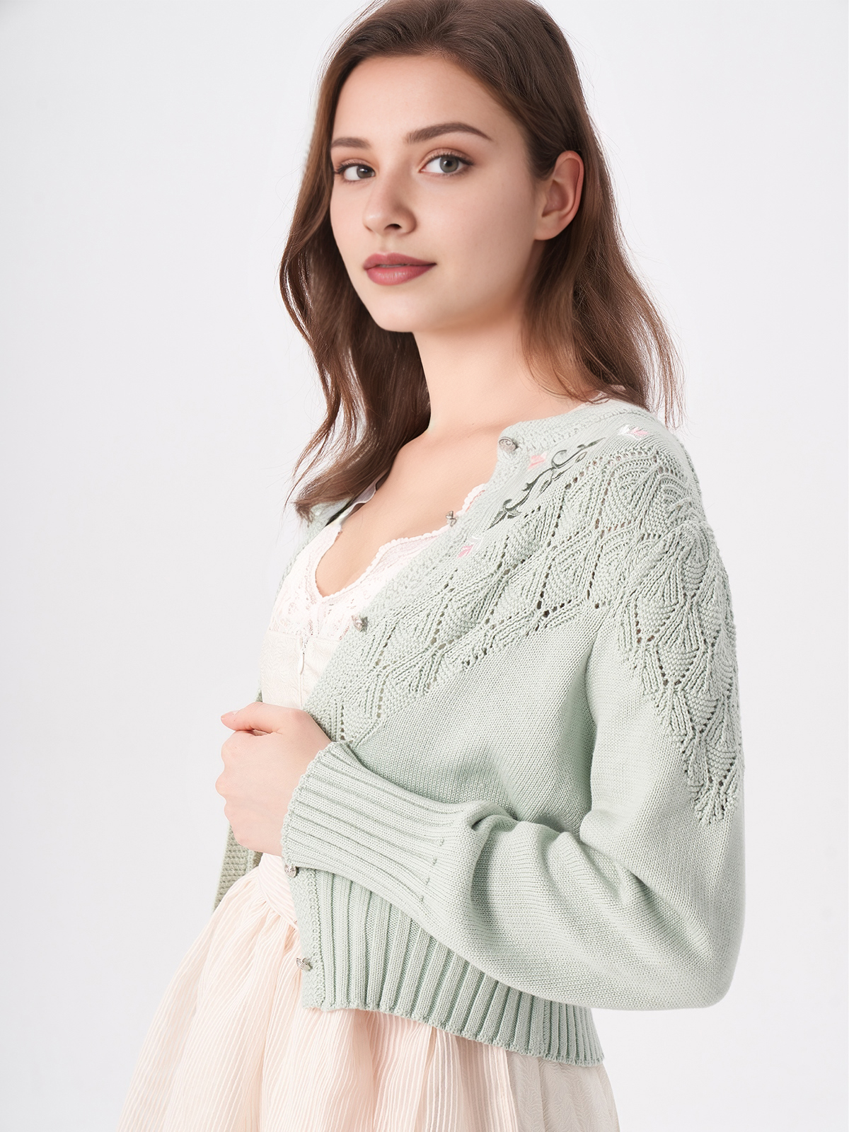 Dirndl Beige Strickmodell