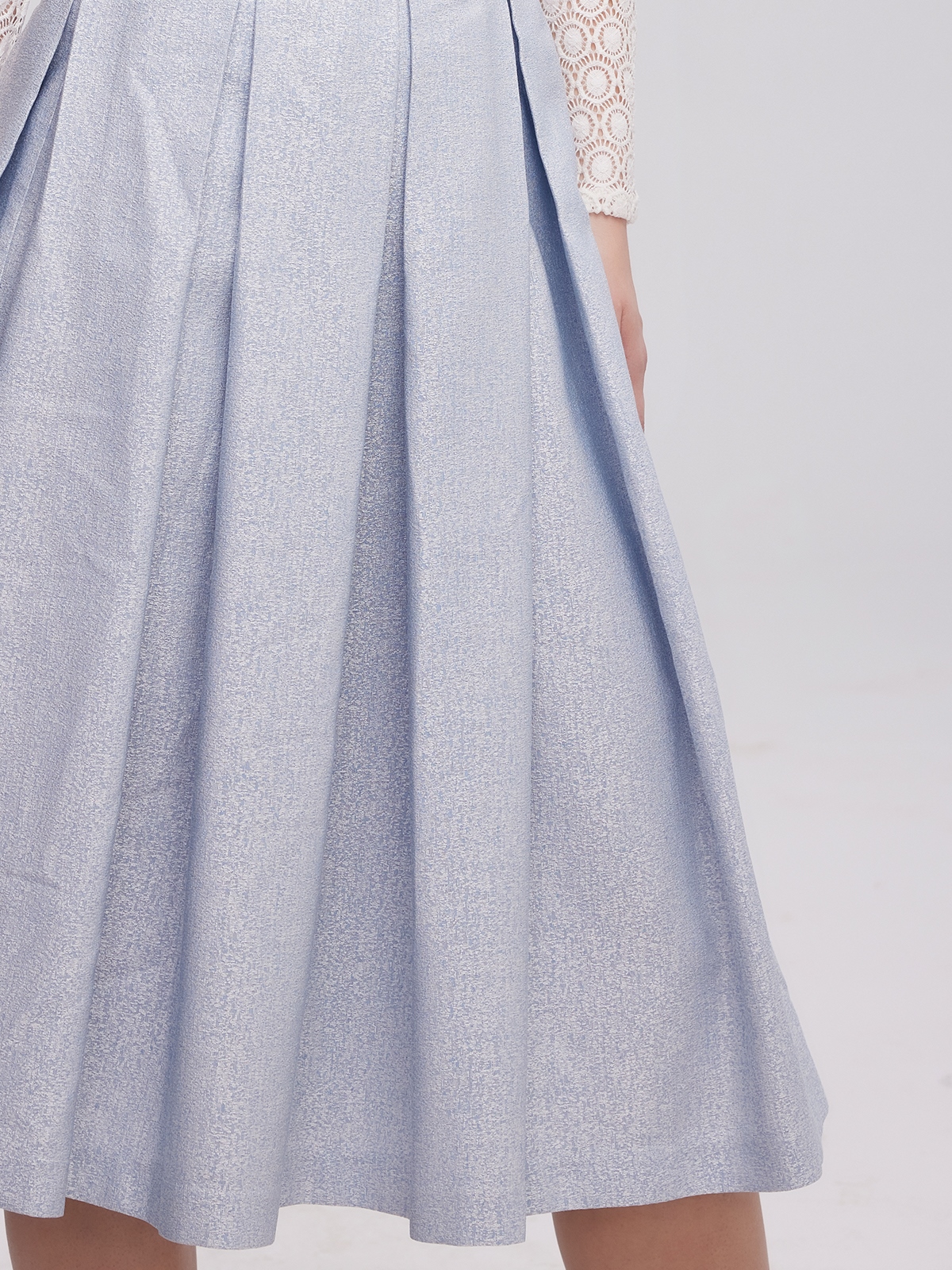 Dirndl Bluse Langarm in Blau