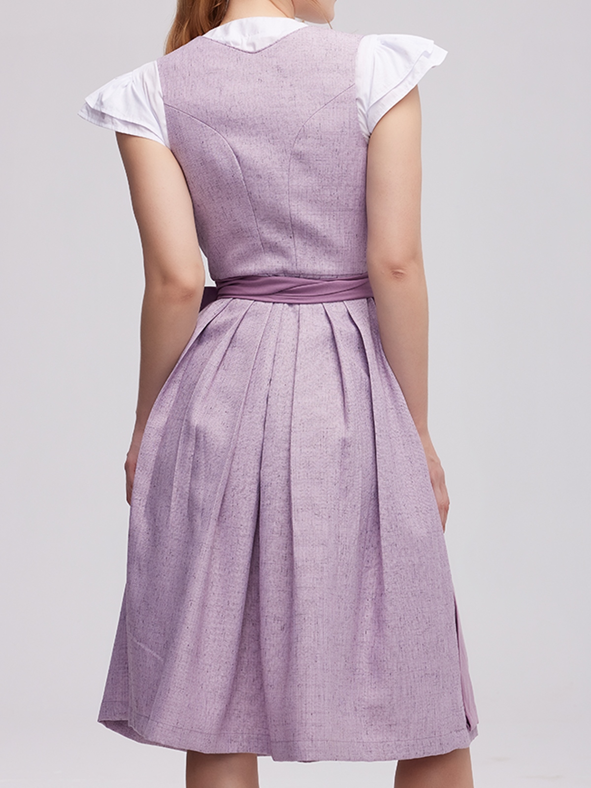 Kinderhemd in Lila mit zarten Details