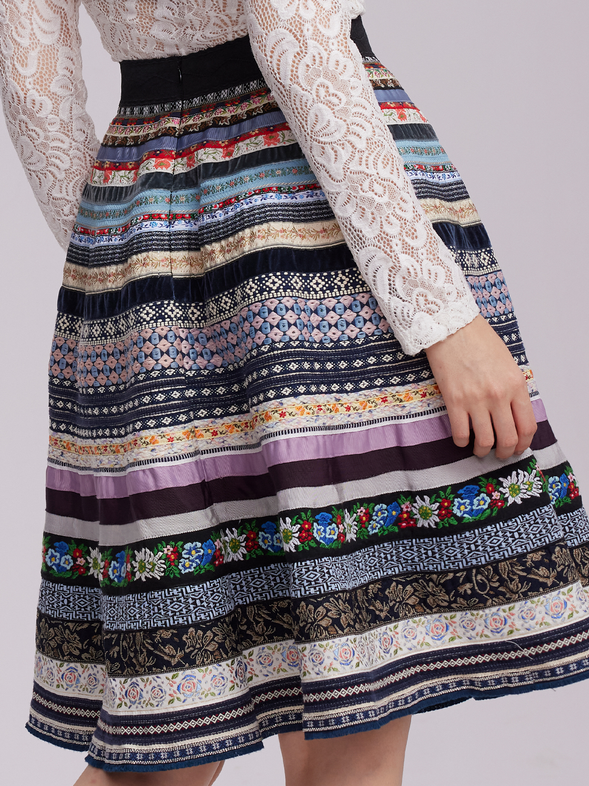 Dirndl kurzarm in Blau