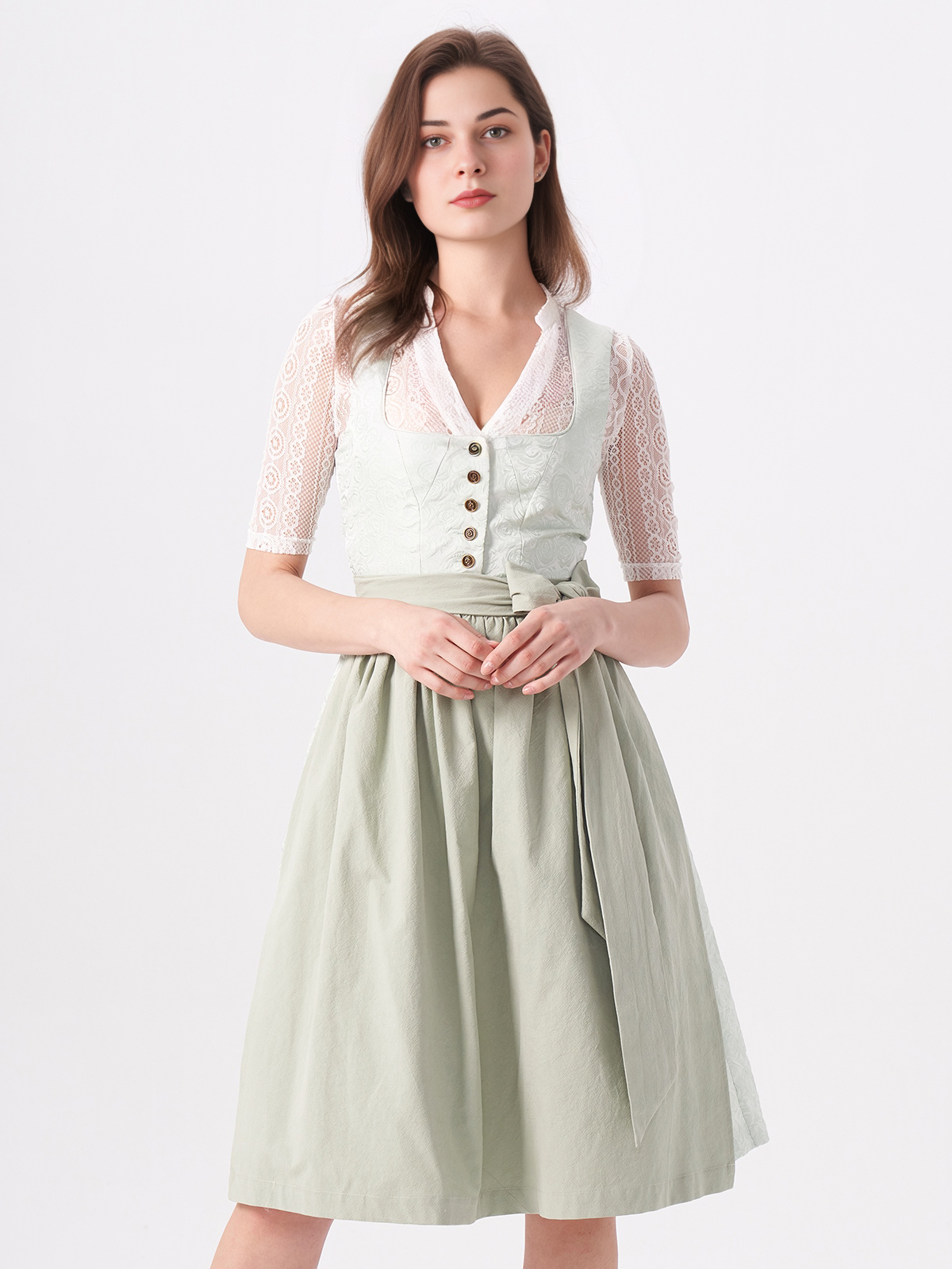 Dirndl Flieder in eleganter Ausführung