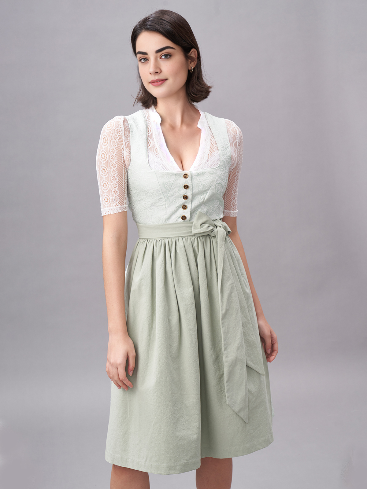 Modernes Dirndl in Grün