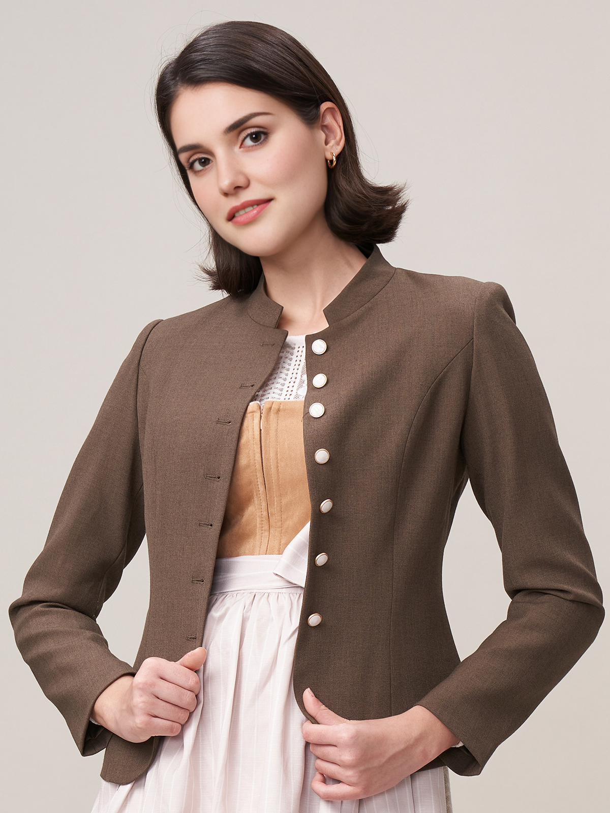 Dirndlbluse in Schwarz